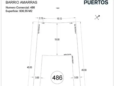 Terreno en Venta de 937,0 m2