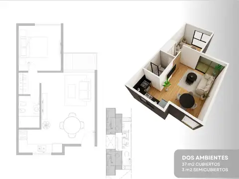 Departamento en Venta en Morón, USD 76.000