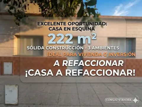 CASA 3 AMBIENTES CON PARQUE EN VENTA CIUDAD MADERO