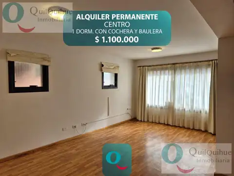 ALQUILER PERMANENTE 1 DORM C/COCHERA Y BAULERA