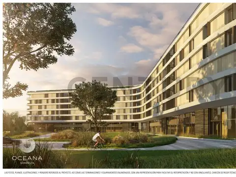 departamento de 4 ambientes en OCEANA vista al lago