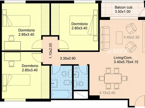 SANTOS DUMONT Y AV. ALVAREZ THOMAS 8°