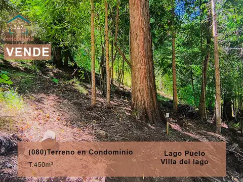 (080) Lago Puelo, Terreno en condominio Bo. Villa del lago