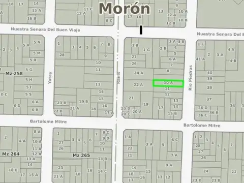 Terreno en Venta en Moron, USD 230.000