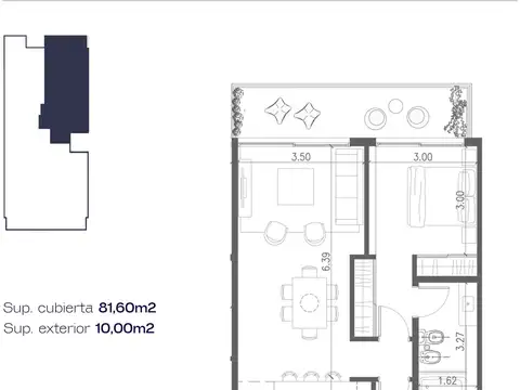 Departamento en Venta al Norte