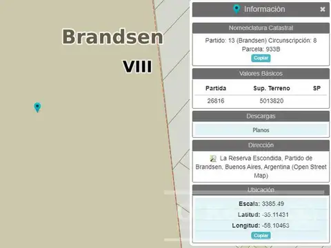 Lote en venta en Area 60 - Coronel Brandsen - 1500 m2  - Oportunidad