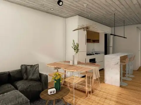 Departamento 2 ambientes con 1 baño