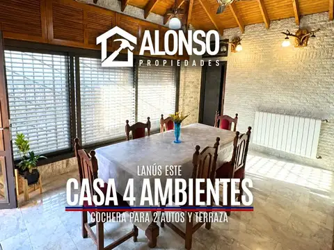 VENTA CASA 4 AMBIENTES EN LANUS ESTE