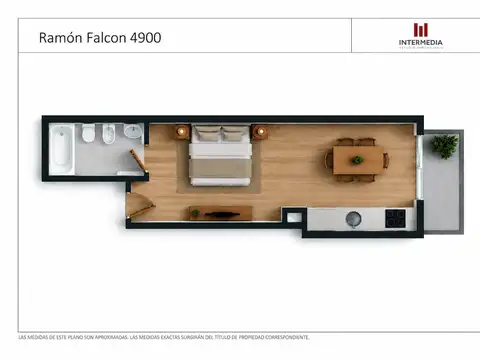 Departamento en Venta de 1 dormitorio