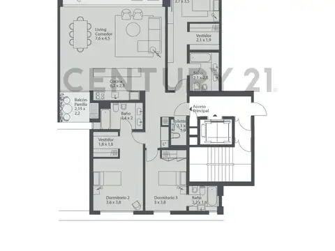 Departamento en Venta de 4 ambientes