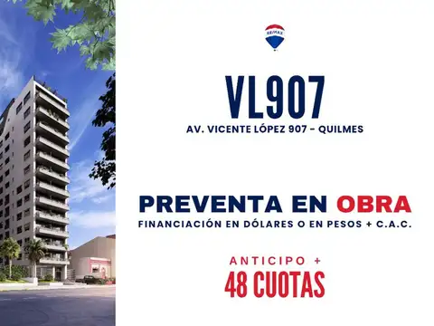 VENTA DEPARTAMENTO FINANCIACION 48 CUOTAS QUILMES