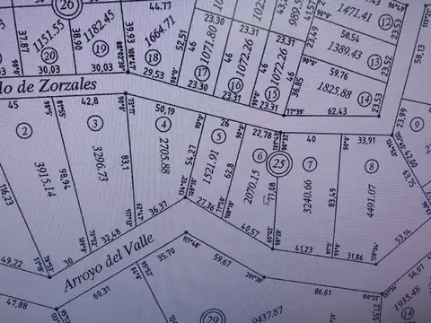 Terreno en Venta 26  mts Frente