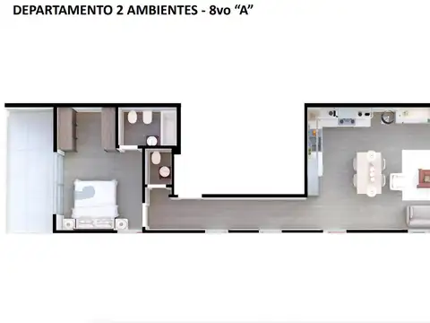 Departamento en Venta con 1 cocheras