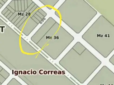 Terreno en Venta en Ignacio Correas Arana, USD 25.000