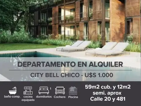 DEPARTAMENTO EN ALQUILER CITY BELL CHICO