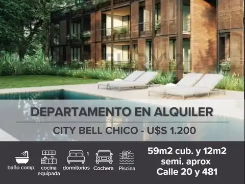 DEPARTAMENTO EN ALQUILER CITY BELL CHICO