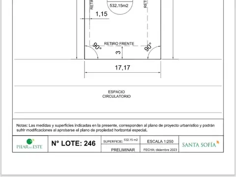 Terreno en Venta en Pilar Centro, USD 35.000