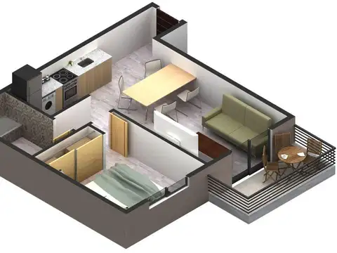 Departamento en Venta con 1 cochera