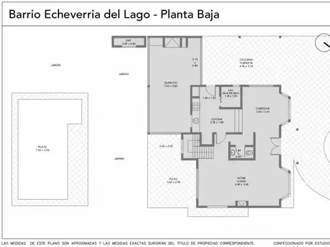 VENTA CASA 4 AMBIENTES C/PISCINA, PARQUE, QUINCHO Y COCHERA EN ECHEVERRÍA DEL LAGO, CANNING