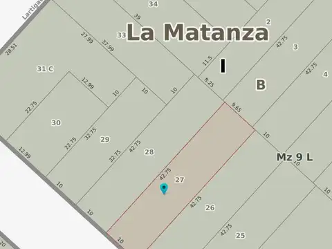 Terreno en Venta de 427,0 m2