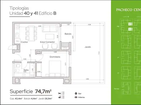 Departamento en Venta de 2 ambientes