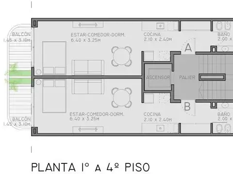 Departamento en Caballito