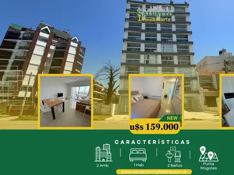 DEPARTAMENTO DE 2 AMBIENTES FRENTE AL MAR MODERNO CON COCHERA CUBIERTA !!