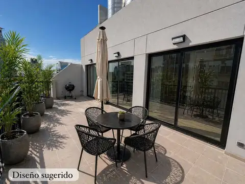 Aquiler Depto divino con balcon terraza
