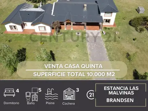 VENTA CASA 5 AMBIENTES  BRANDSEN