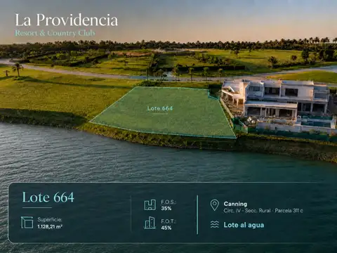 LOTE VENTA LA PROVIDENCIA CANNING A LA LAGUNA