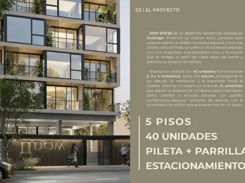 Departamento en Venta de 1 dormitorio