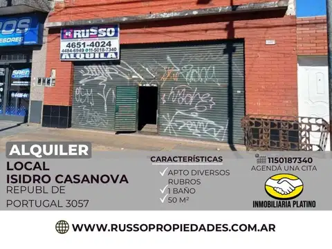 Alquiler de Local en Isidro Casanova