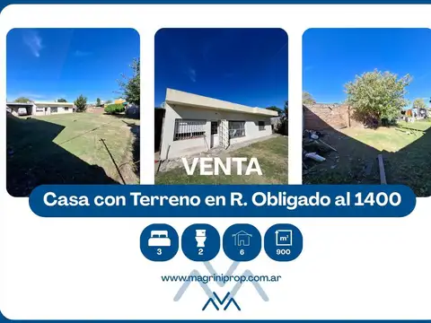 Casa con Terreno de 1700 m² en Rafael Obligado al 1400, Pergamino, Buenos Aires