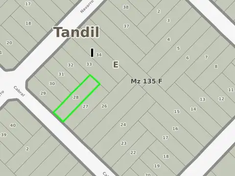 Terreno en Venta en Tandil, USD 28.500