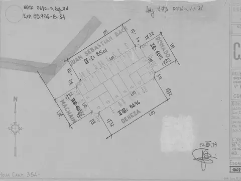 Terreno en Venta 8,60  mts Fondo