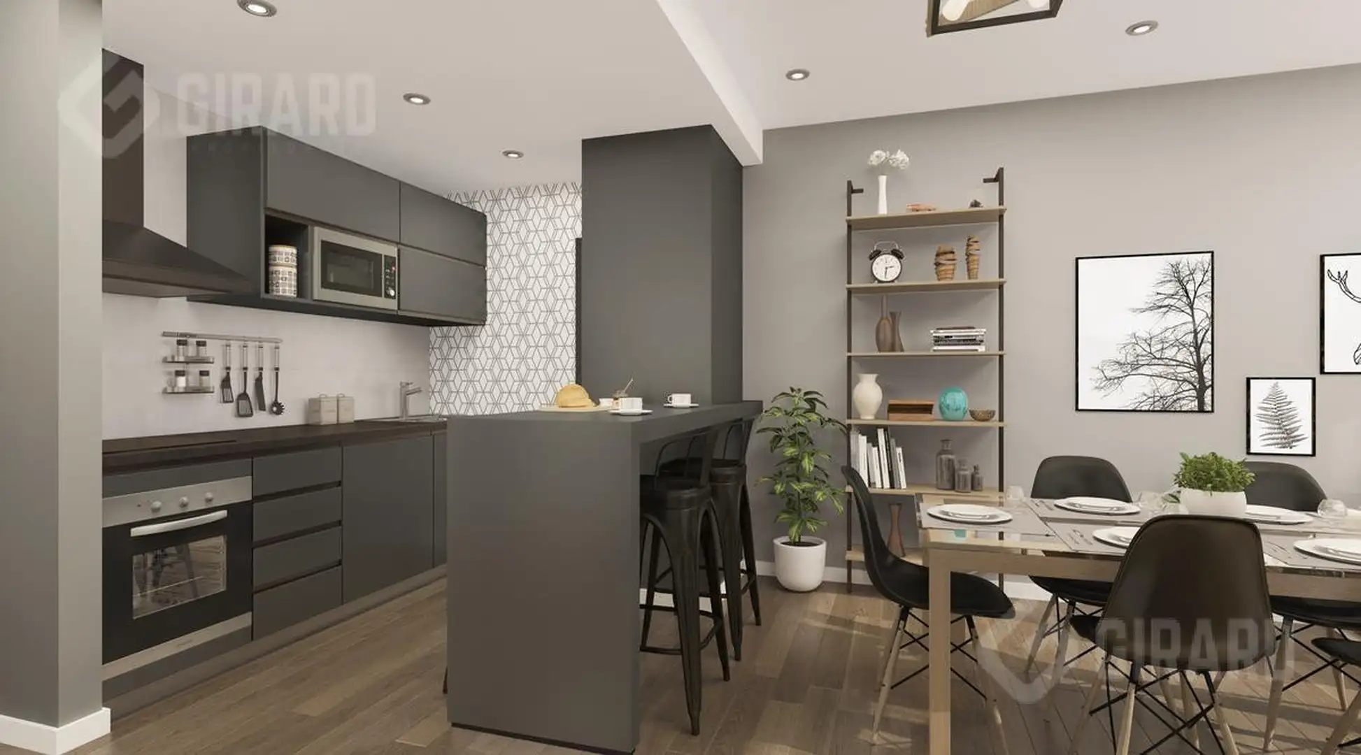 Depto 2 amb, 53m² con cochera cubierta y balcón — Centro