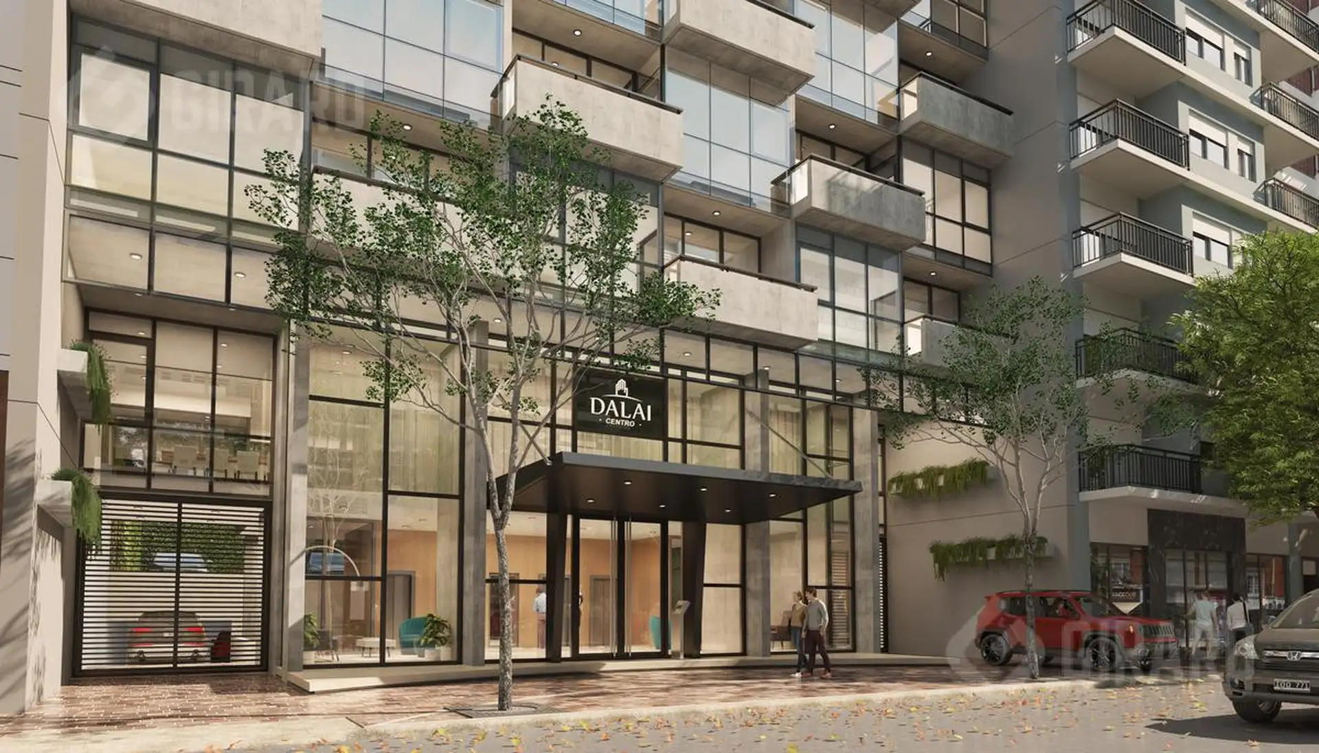 Depto 2 amb, 53m² con cochera cubierta y balcón — Centro