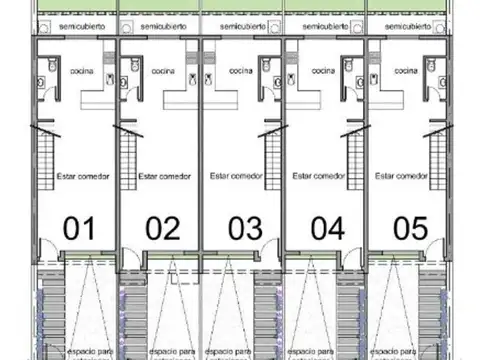Casa 3 ambientes con 2 baños