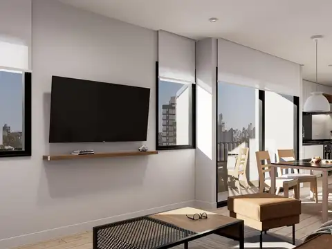 Departamento 2 ambientes con 1 baño
