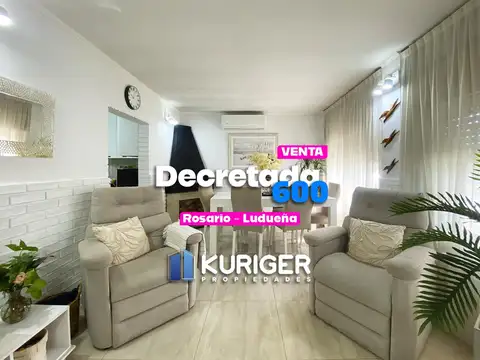 Casa 2 dormitormitorios, con patio, quincho, cochera y terraza. Apta crédito.