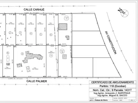 Terreno en Venta de 1874,0 m2
