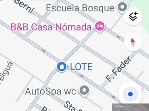 Terreno en Venta 1  mts Fondo