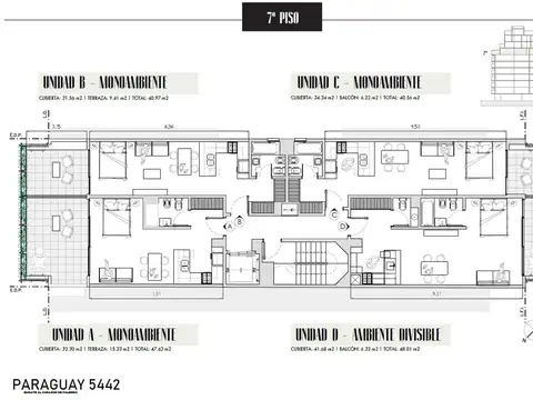 Departamento en Venta de Monoambiente