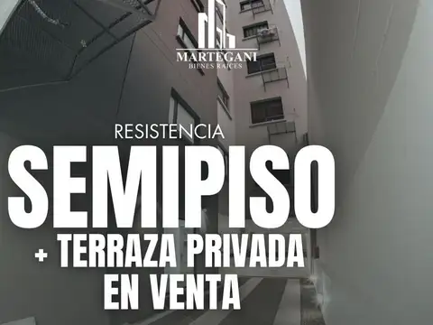 Departamento semi piso con terraza privada en Resistencia