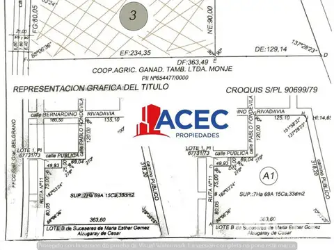 Venta - Terreno -  Monje - San Jeronimo