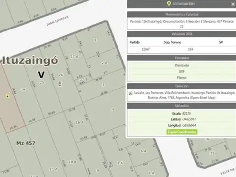 Terreno en Venta en Ituzaingo, USD 900.000