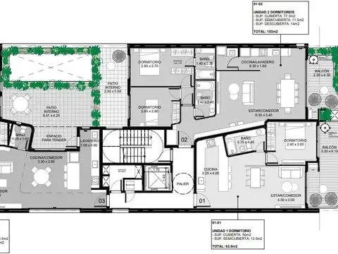 Departamento en Venta con 1 cocheras