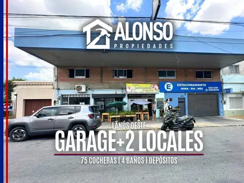 Garage en Venta con 75 Cocheras + 2 Locales en Venta
