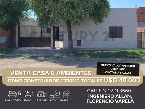 VENTA CASA EN INGENIERO ALLAN