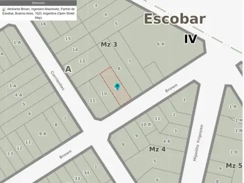 Terreno en Venta 29  mts Fondo